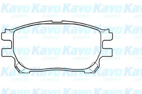 Комплект тормозных колодок, дисковый тормоз KAVO PARTS BP-9103