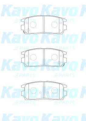 Комплект тормозных колодок, дисковый тормоз KAVO PARTS BP-1013