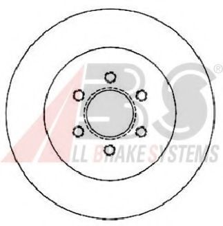 Тормозной диск A.B.S. 16721