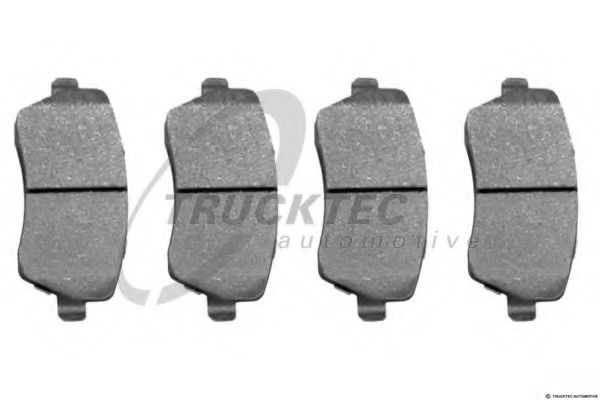 Комплект тормозных колодок, дисковый тормоз TRUCKTEC AUTOMOTIVE 02.35.449
