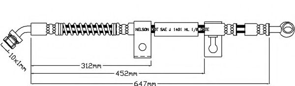 Тормозной шланг REMKAFLEX 5162
