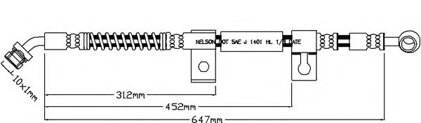 Тормозной шланг REMKAFLEX 7204