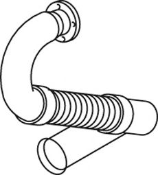 Труба выхлопного газа DINEX 21189