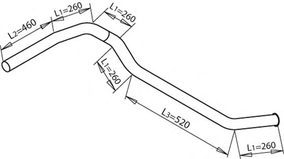 Труба выхлопного газа IMASAF 3385