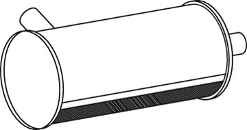 Средний / конечный глушитель ОГ DINEX 80336