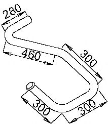 Труба выхлопного газа DINEX 50201