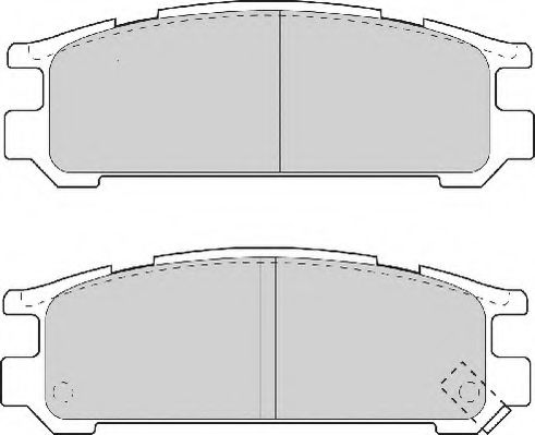 Комплект тормозных колодок, дисковый тормоз NECTO FD6708A