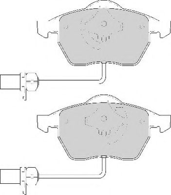 Комплект тормозных колодок, дисковый тормоз NECTO FD6786A