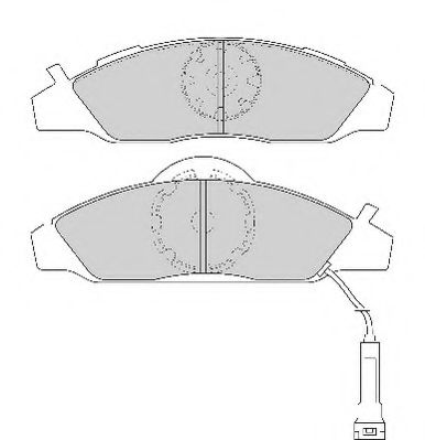 Комплект тормозных колодок, дисковый тормоз NECTO FD6792A