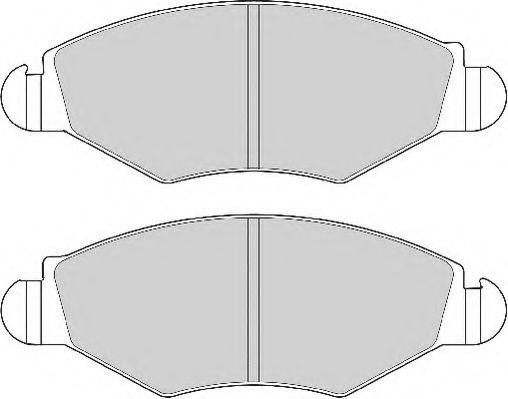 Комплект тормозных колодок, дисковый тормоз NECTO FD6847A