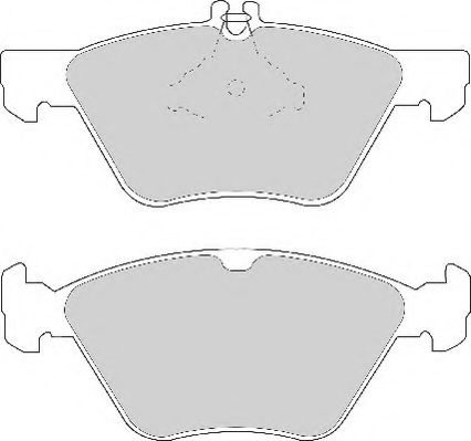 Комплект тормозных колодок, дисковый тормоз NECTO FD6757A
