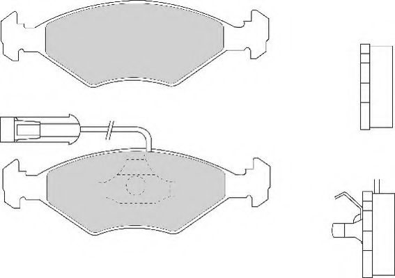 Комплект тормозных колодок, дисковый тормоз NECTO FD6761A