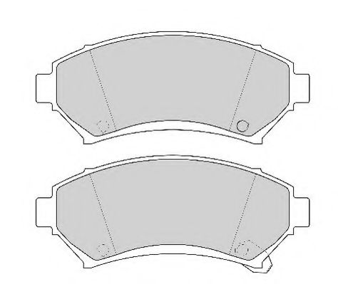 Комплект тормозных колодок, дисковый тормоз NECTO FD6762A