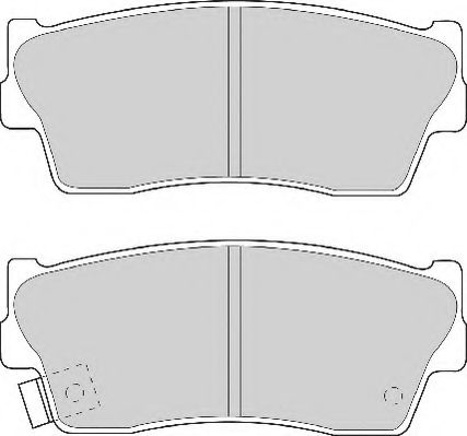 Комплект тормозных колодок, дисковый тормоз NECTO FD6529A