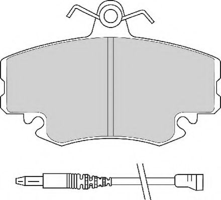 Комплект тормозных колодок, дисковый тормоз NECTO FD6483A