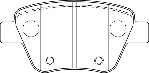 Комплект тормозных колодок, дисковый тормоз NECTO FD7489A
