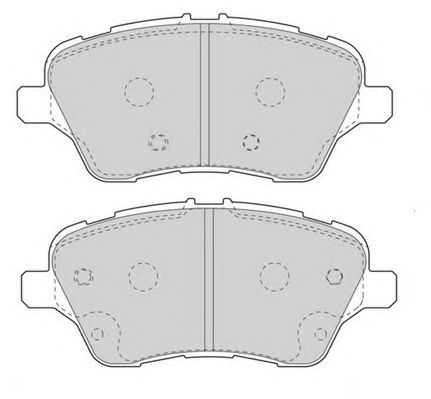Комплект тормозных колодок, дисковый тормоз NECTO FD7608A