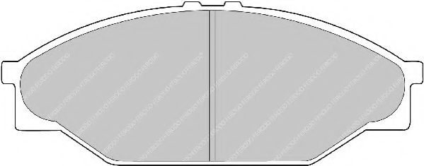 Комплект тормозных колодок, дисковый тормоз NECTO 21689