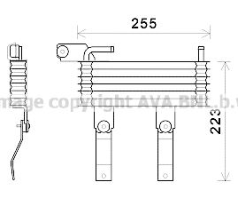 Масляный радиатор, автоматическая коробка передач AVA QUALITY COOLING HY3369