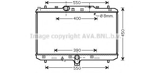 Радиатор, охлаждение двигателя AVA QUALITY COOLING SZ2086