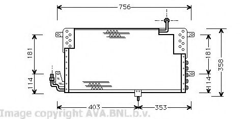 Конденсатор, кондиционер AVA QUALITY COOLING VW5139