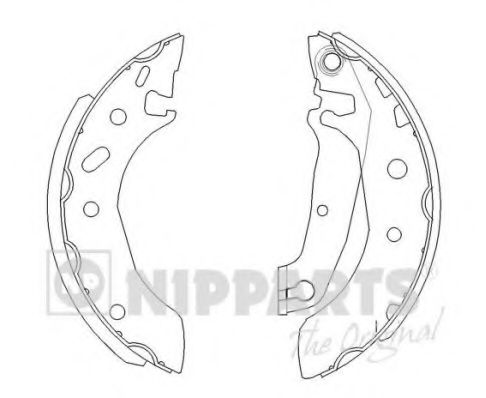 Комплект тормозных колодок NIPPARTS J3503038