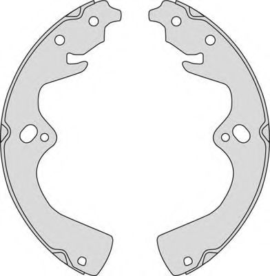Комплект тормозных колодок MGA M837