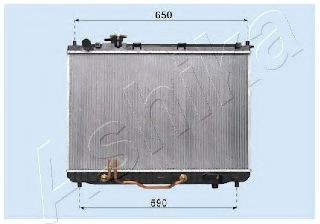 Радиатор, охлаждение двигателя ASHIKA RDA333027