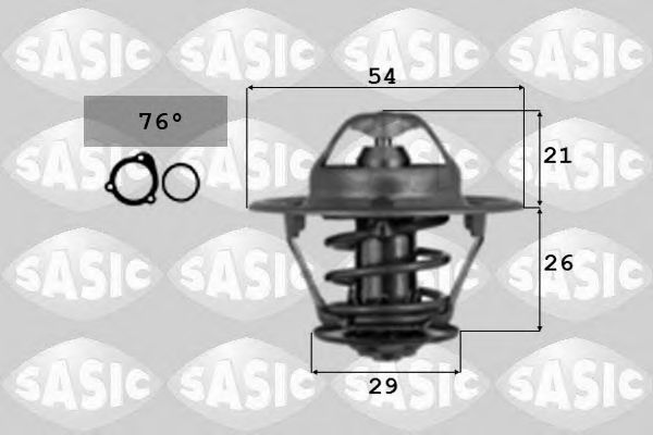 Термостат, охлаждающая жидкость SASIC 4000367