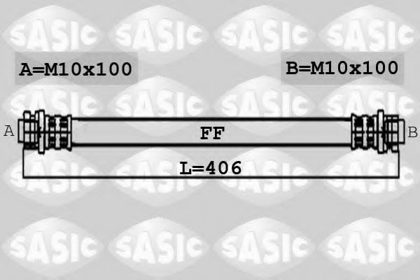 Тормозной шланг SASIC 6604008