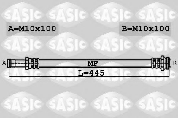 Тормозной шланг SASIC 6606067