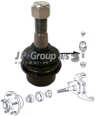 Несущий / направляющий шарнир JP GROUP 8140300500