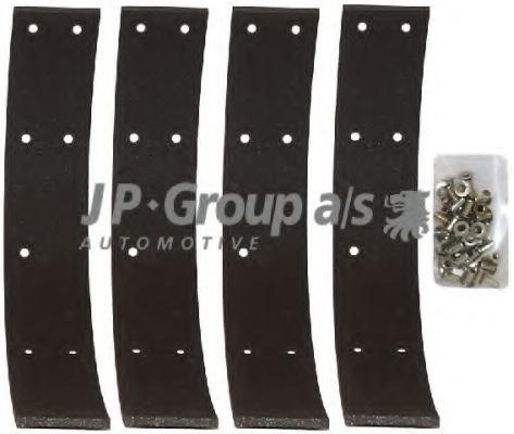 Комплект тормозных башмаков, барабанные тормоза JP GROUP 8163950116
