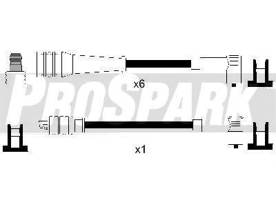 Комплект проводов зажигания STANDARD OES1104