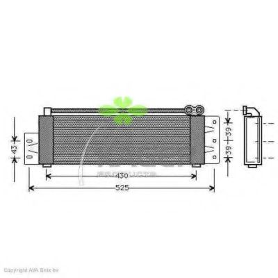 масляный радиатор, двигательное масло AURADIA 101551