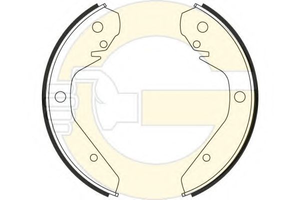 Комплект тормозных колодок GIRLING 5180269