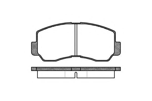 Комплект тормозных колодок, дисковый тормоз KAWE 0094 40