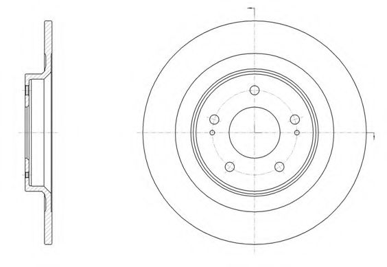 Тормозной диск KAWE 61528 00