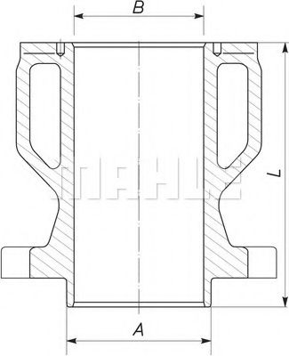 Гильза цилиндра MAHLE ORIGINAL 004 WN 05