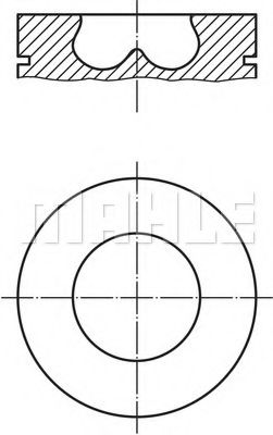 Поршень MAHLE ORIGINAL 233 20 00