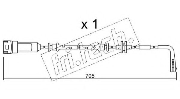 Сигнализатор, износ тормозных колодок fri.tech. SU.146