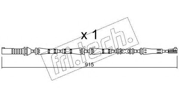 Сигнализатор, износ тормозных колодок fri.tech. SU.287
