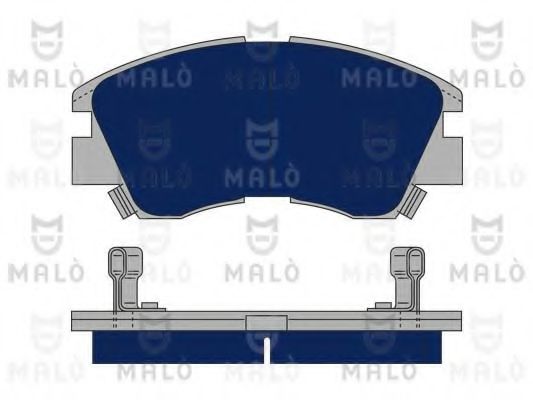 Комплект тормозных колодок, дисковый тормоз MALÒ 1050009