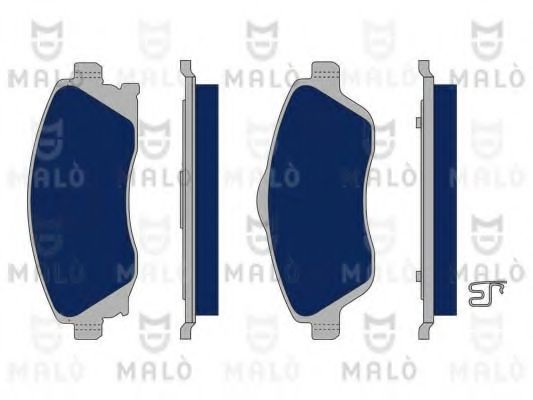Комплект тормозных колодок, дисковый тормоз MALÒ 1050042