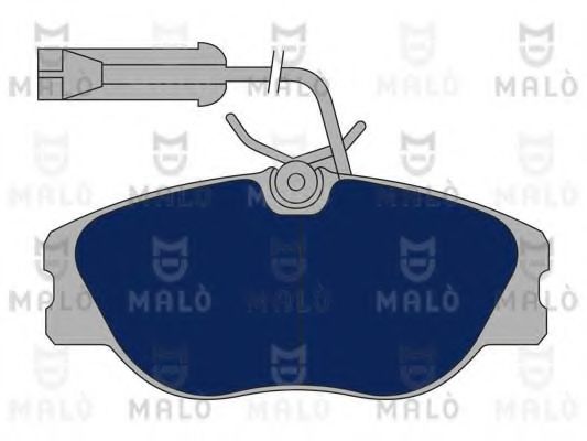Комплект тормозных колодок, дисковый тормоз MALÒ 1050411
