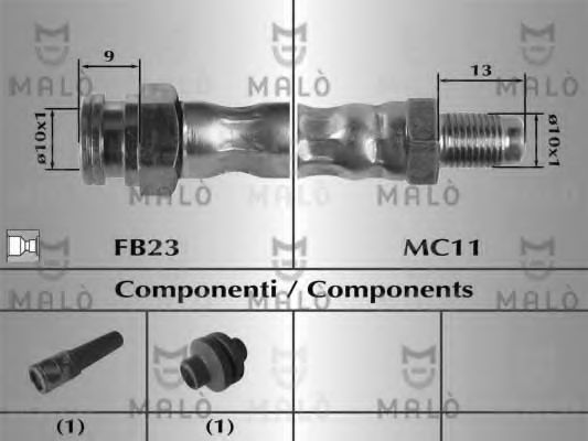 Тормозной шланг MALÒ 80720