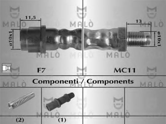 Тормозной шланг MALÒ 81000