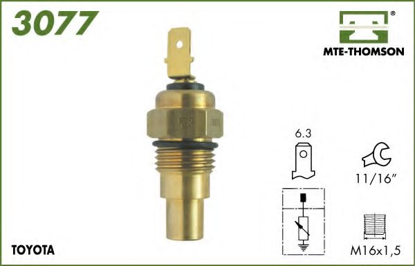 Датчик, температура охлаждающей жидкости; Датчик, температура охлаждающей жидкости; Датчик, температура охлаждающей жидкости INTERMOTOR 52550
