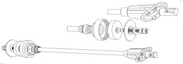 Трос, управление сцеплением CEF CT01116