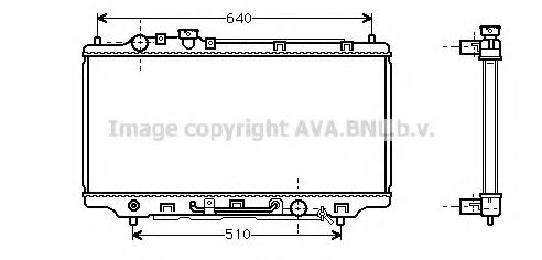 Радиатор, охлаждение двигателя AURADIA 101451